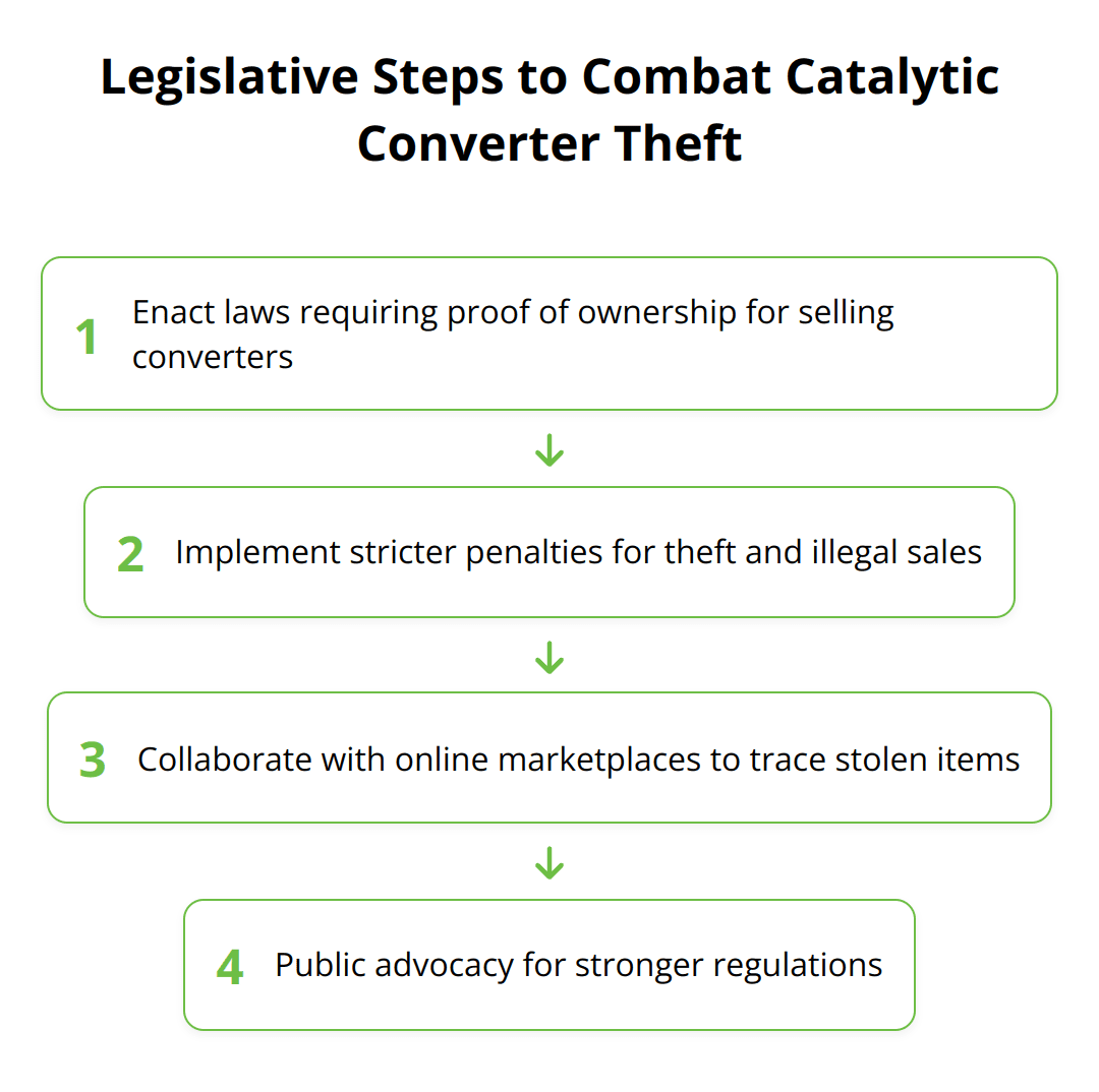 Flow Chart - Legislative Steps to Combat Catalytic Converter Theft