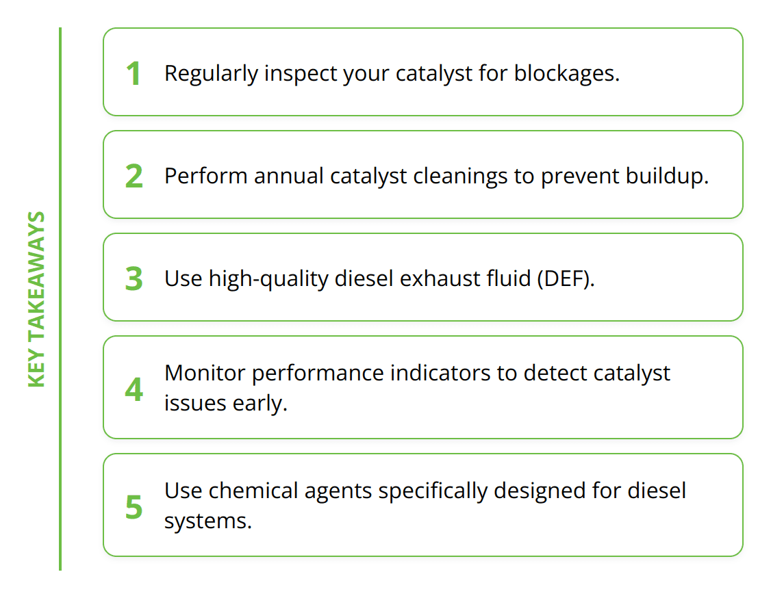 Key Takeaways - Why Diesel Engine Catalyst Cleaning is Important